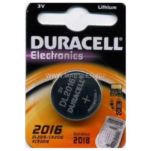 Элемент питания Duracell CR2016 (цена за 1 шт.) (батарейка) картинка 